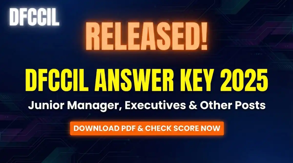DFCCIL Stage 2 Answer Key Objection Link MTS,Executive.....