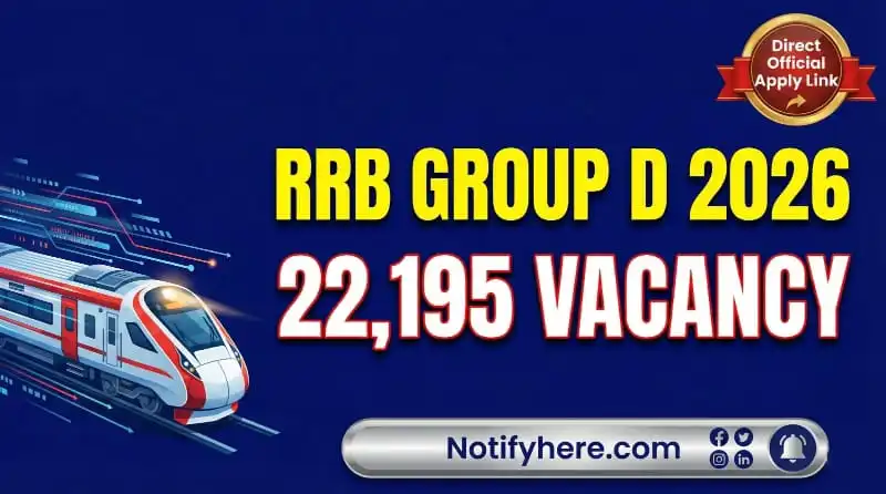 RRB Group D Zone Wise Vacancy 2026 Category Wise PDF