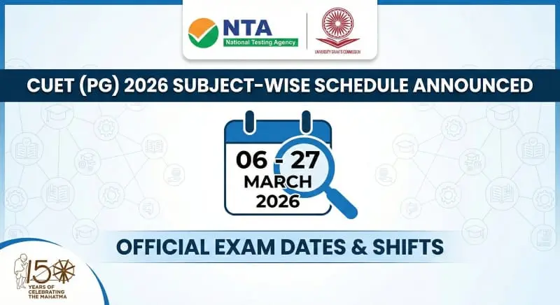 CUET PG 2026 Subject Wise Time Table Official PDF