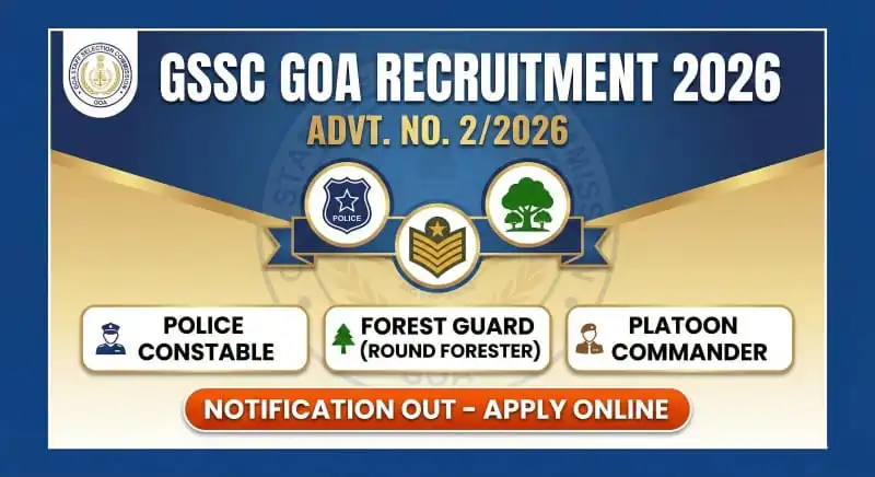GSSC Goa group C 2026 exam pattern and selection process