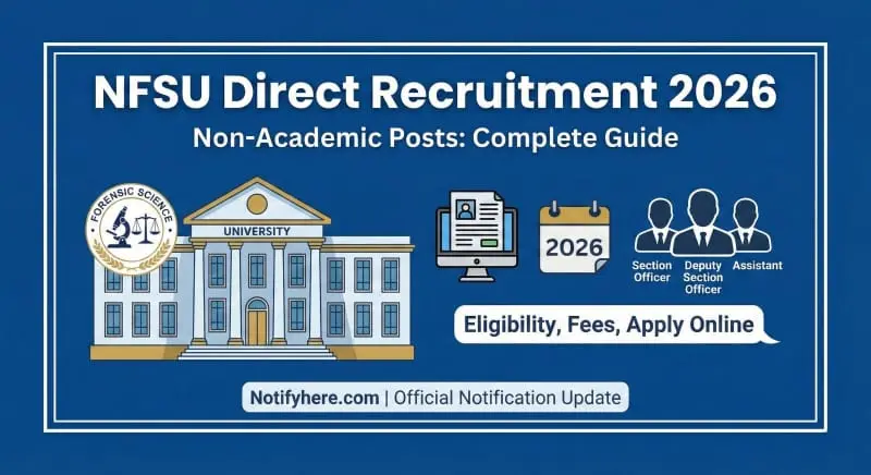 nfsu assistant vacancy eligibility criteria