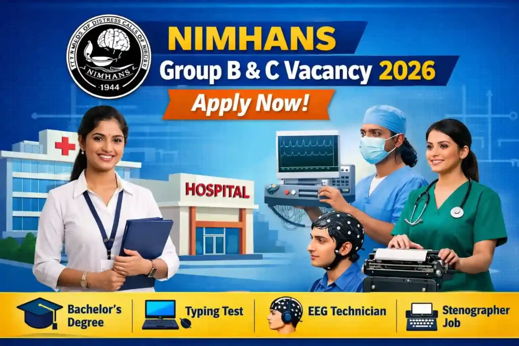 NIMHANS Junior Secretarial Assistant Eligibility Criteria 2026