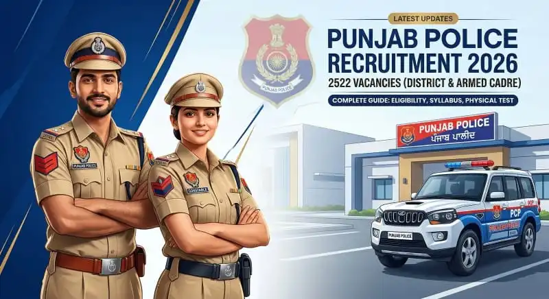 punjab police constable physical test details 2026