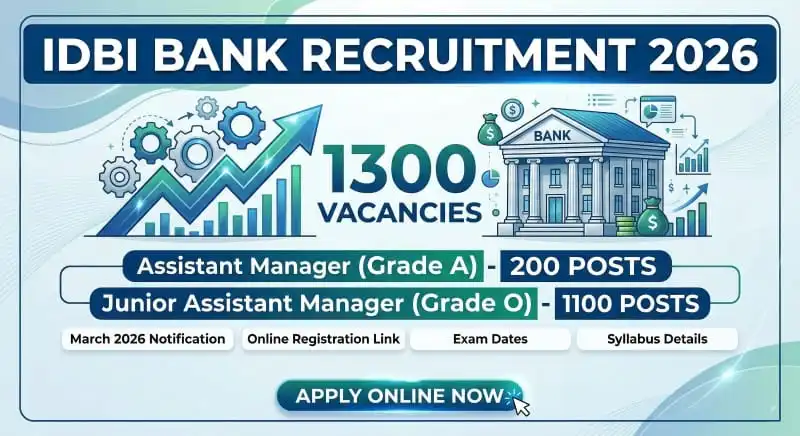 idbi bank junior assistant manager vacancy details 2026