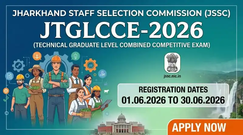 JSSC JTGLCCE 2026 Technical Graduate Level Vacancy
