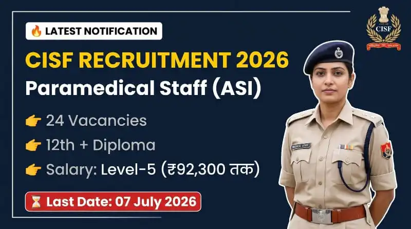 CISF ASI Pharmacist Vacancy 2026