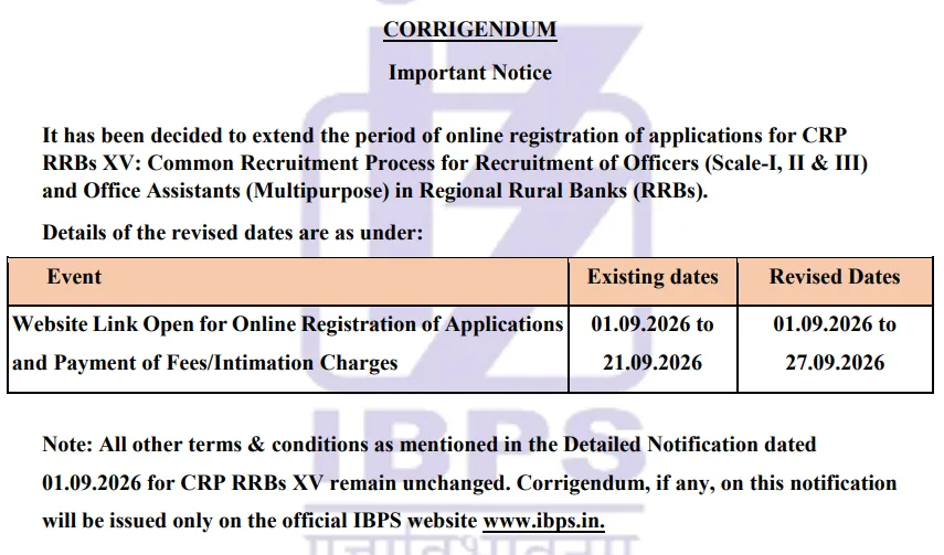 IBPS RRB Recruitment 2026