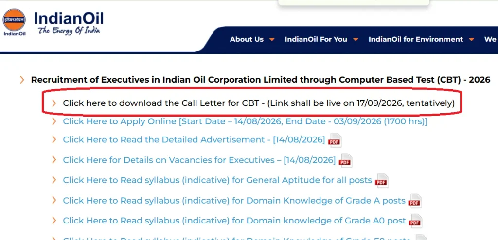 IOCL Recruitment 2026