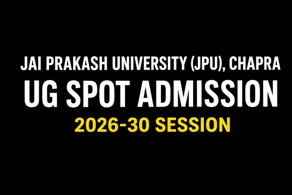 JPU UG Spot Admission 2026