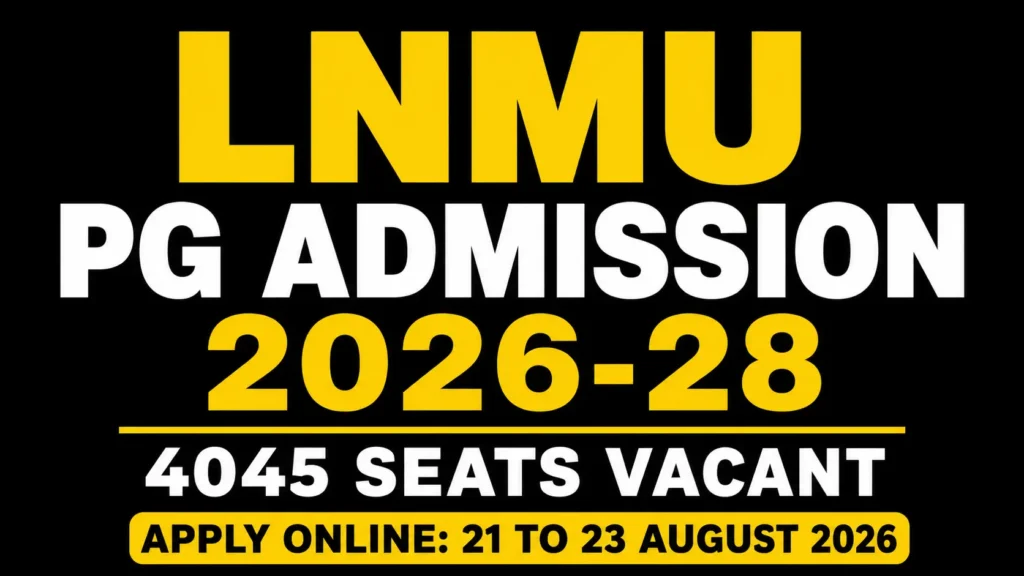 LNMU PG Admission 2026