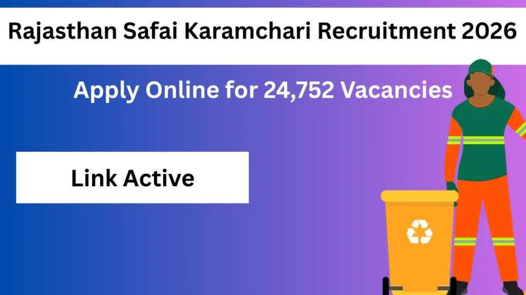 Rajasthan Safai Karamchari Recruitment 2026