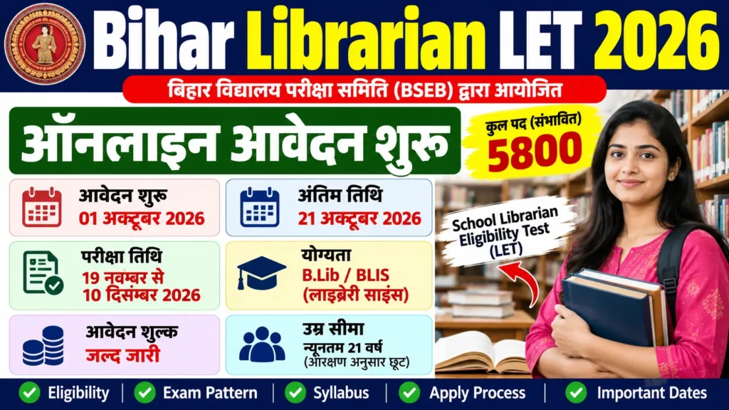 Bihar Librarian LET 2026