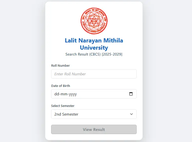 LNMU UG 2nd Semester Result Link