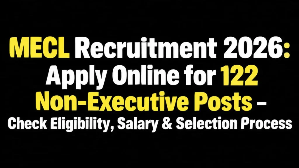 MECL Recruitment 2026