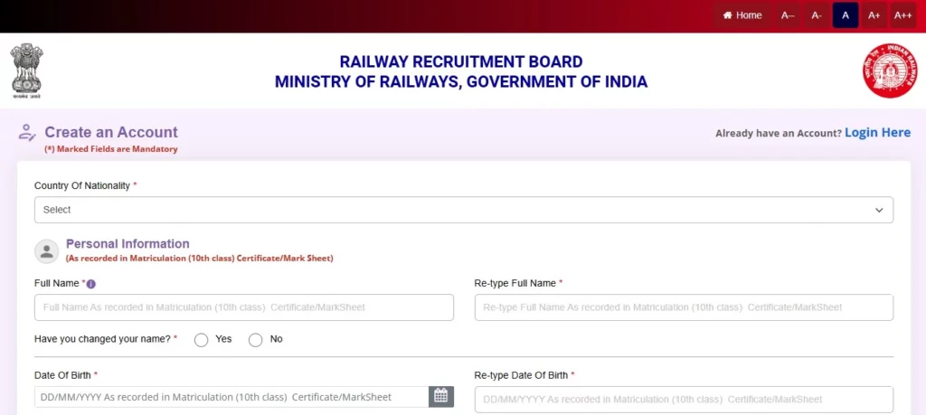 RRB Paramedical Recruitment 2026