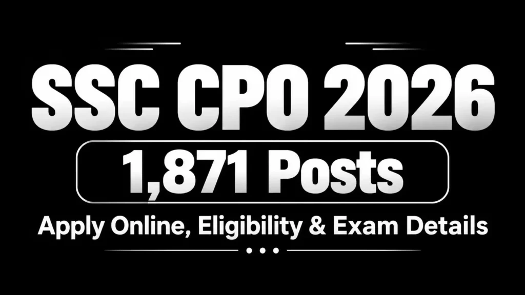 SSC SI Delhi Police & CPO 2026
