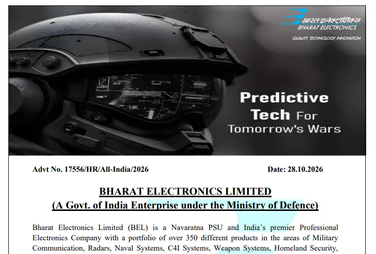 BEL 350 Probationary Engineer Vacancy 2026