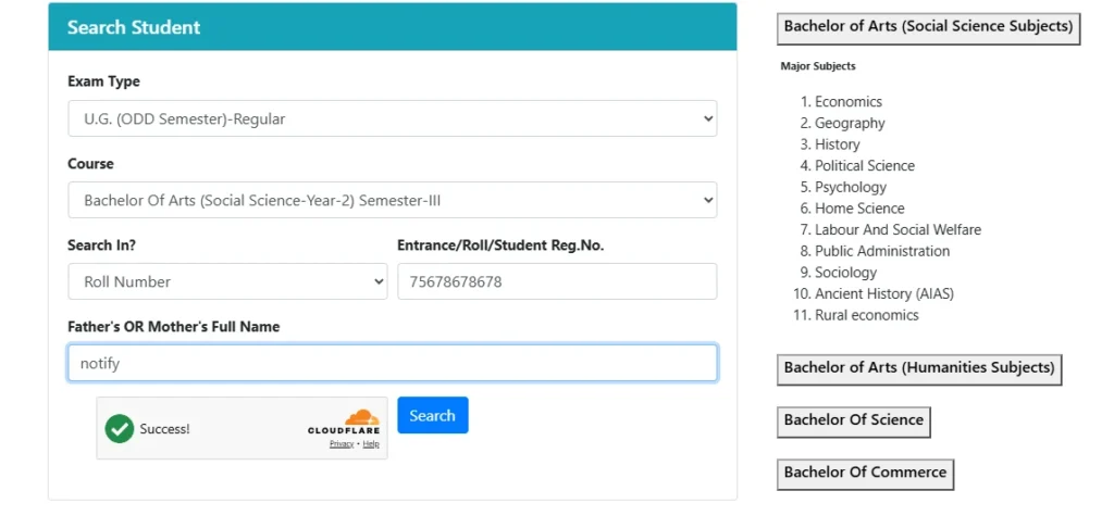 How to Fill PPU UG Semester 3 Exam Form 2026 Online