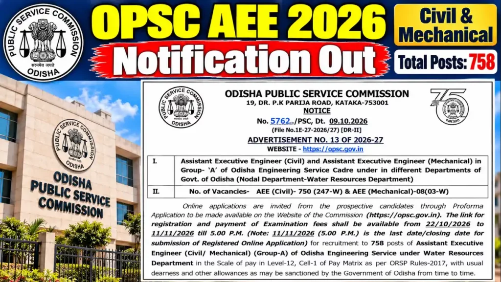 OPSC AEE Latest Syllabus 2026
