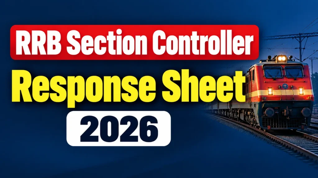 RRB Section Controller Response Sheet 2026