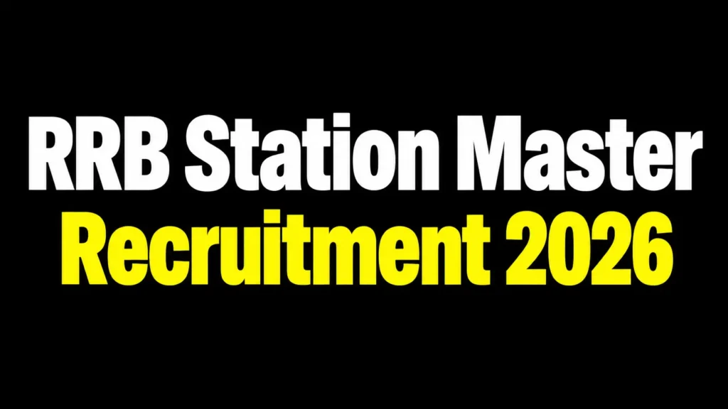 RRB Station Master 1250 Vacancies out