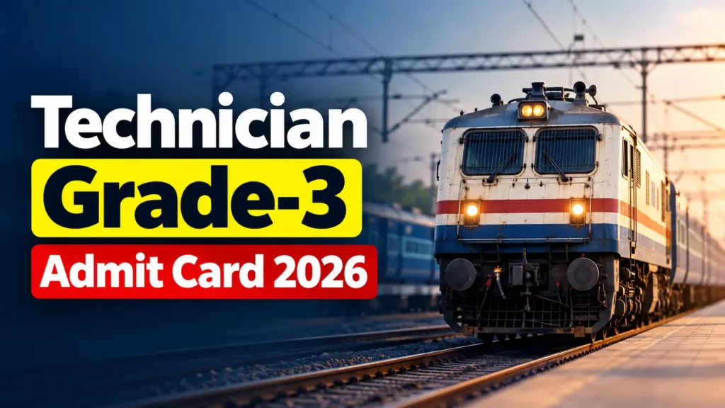 Technician Grade-3 Admit Card 2026 